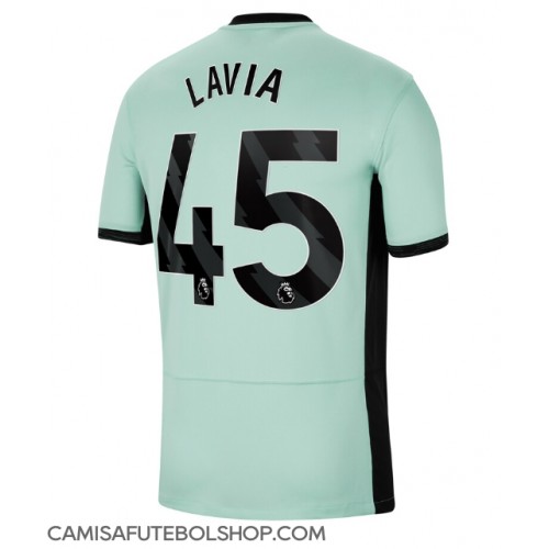 Camisa de time de futebol Chelsea Romeo Lavia #45 Replicas 3º Equipamento 2023-24 Manga Curta